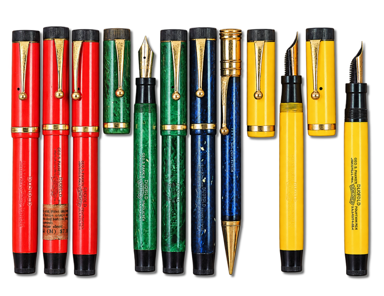 Parker Duofold Senior in Different colours